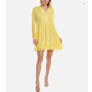 Vince Camuto Split Neck Mini Dress
